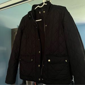 J. Crew Black Quilted Jacket